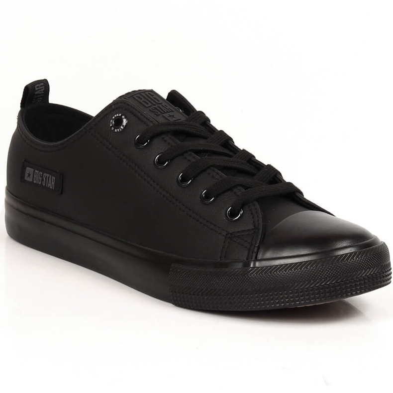 Sneakers da uomo in ecopelle nera Big Star KK174009 nero