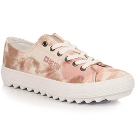 Sneakers da donna beige ombre Big Star LL274044