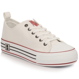 Sneakers da donna sulla piattaforma bianca Big Star LL274180 bianco