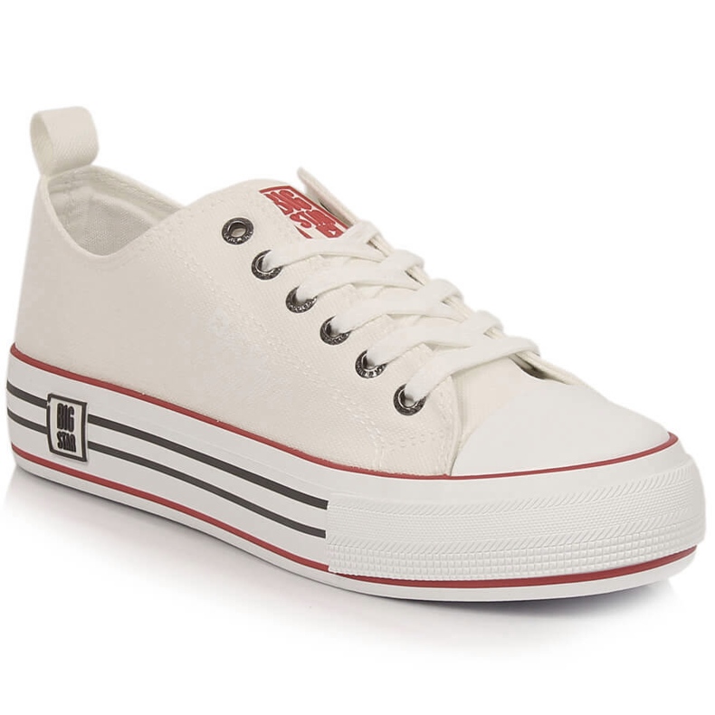 Sneakers da donna sulla piattaforma bianca Big Star LL274180