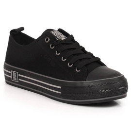 Sneakers da donna sulla piattaforma nera Big Star LL274184 nero