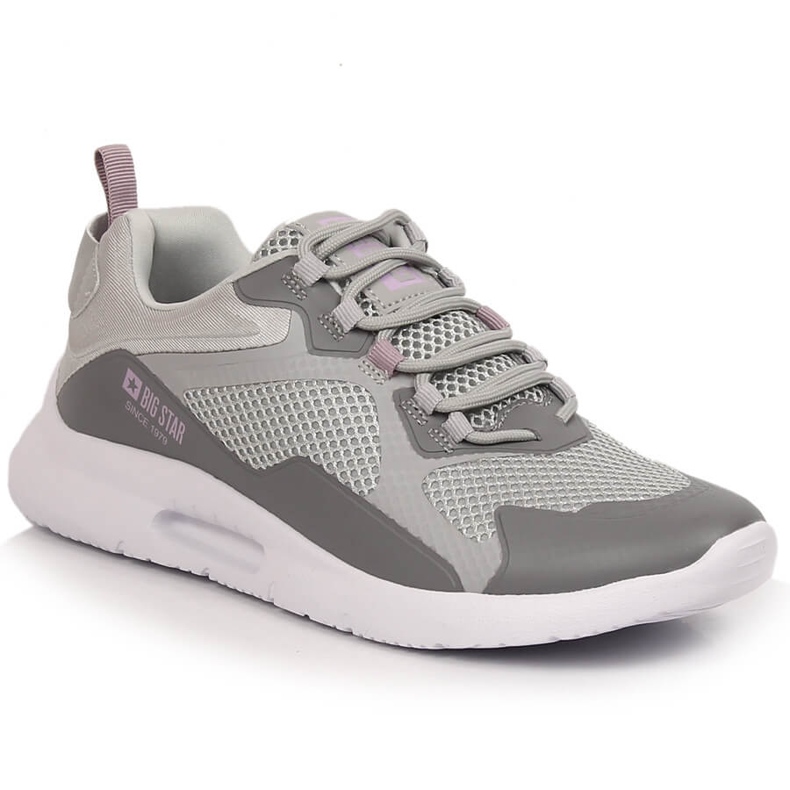 Scarpe sportive da donna grigie Big Star LL274371 grigio