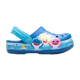 Crocs FL Babyshark Band Zoccolo T Jr 207066-4JL blu