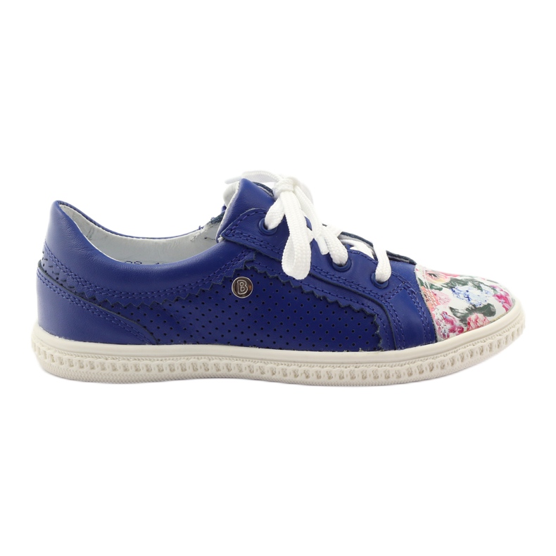 Scarpe da bambina fiori Bartek 15524 blu