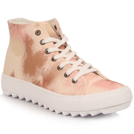 Big Star LL274048 INT1821 scarpe alte e sneakers beige