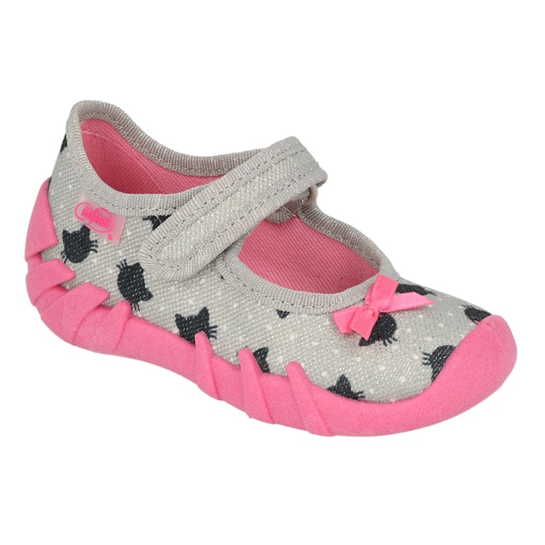 Scarpe da bambino Befado speedy 109N247 nero rosa d'argento
