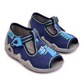 BEFADO S.A. Pantofole sandali per bambini Befado Dinosaur 217P116 blu navy