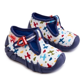 BEFADO S.A. Scarpe Pantofole Befado Planes 110P463 Bianco e Navy bianca blu navy