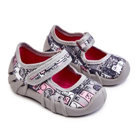 BEFADO S.A. Pantofole Ballerina Befado Kotki 109P261 Grigio
