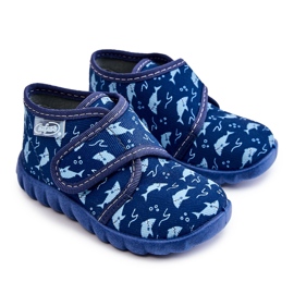 BEFADO S.A. Pantofole Scarpe per Bambini Befado Sharks 465P089 Blu Navy