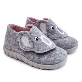 BEFADO S.A. Pantofole per bambini Befado Koala 620P001 Grigio