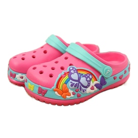 Pantofole rosa da bambina in gommapiuma American Club