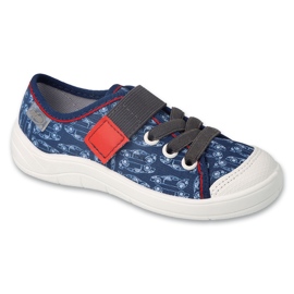 Slifori per bambini di Befado 351x007 blu navy in auto