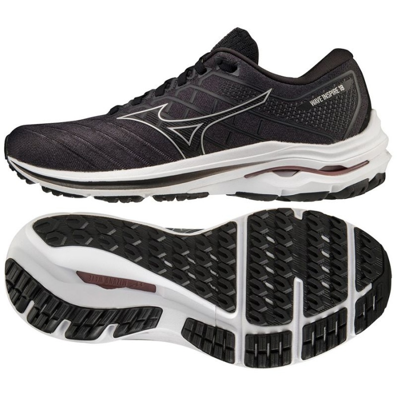 Mizuno Wave Inspire 18 W J1GD224404 scarpe da corsa nero