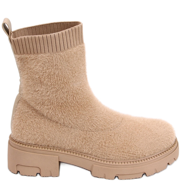 PA1 Roanna Kaki stivali a calzino beige