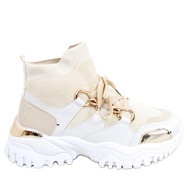 PA1 Sneakers alte Tergo Beige bianco