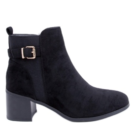 Stivali con tacco alto di Cyndi Black Suede nero