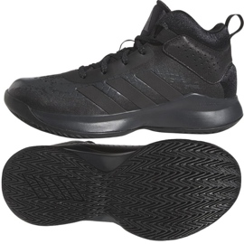 Scarpe da basket Adidas Cross Em Up 5 K Wide GX4694 nero nero