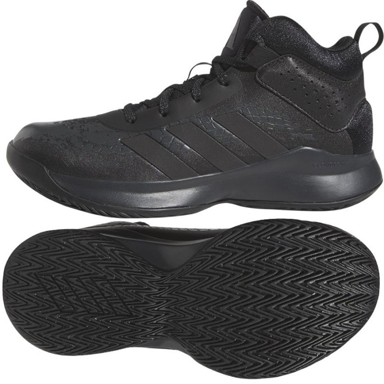 Scarpe da basket Adidas Cross Em Up 5 K Wide GX4694 nero nero