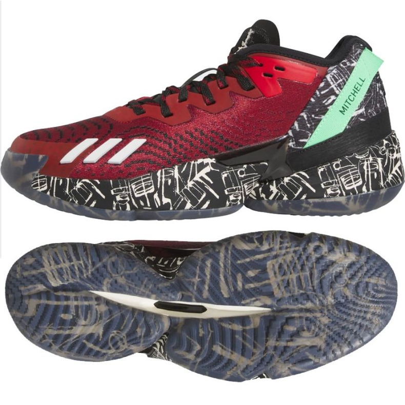 Scarpe da basket Adidas DONIssue 4 IF2162 rosso chiaretto