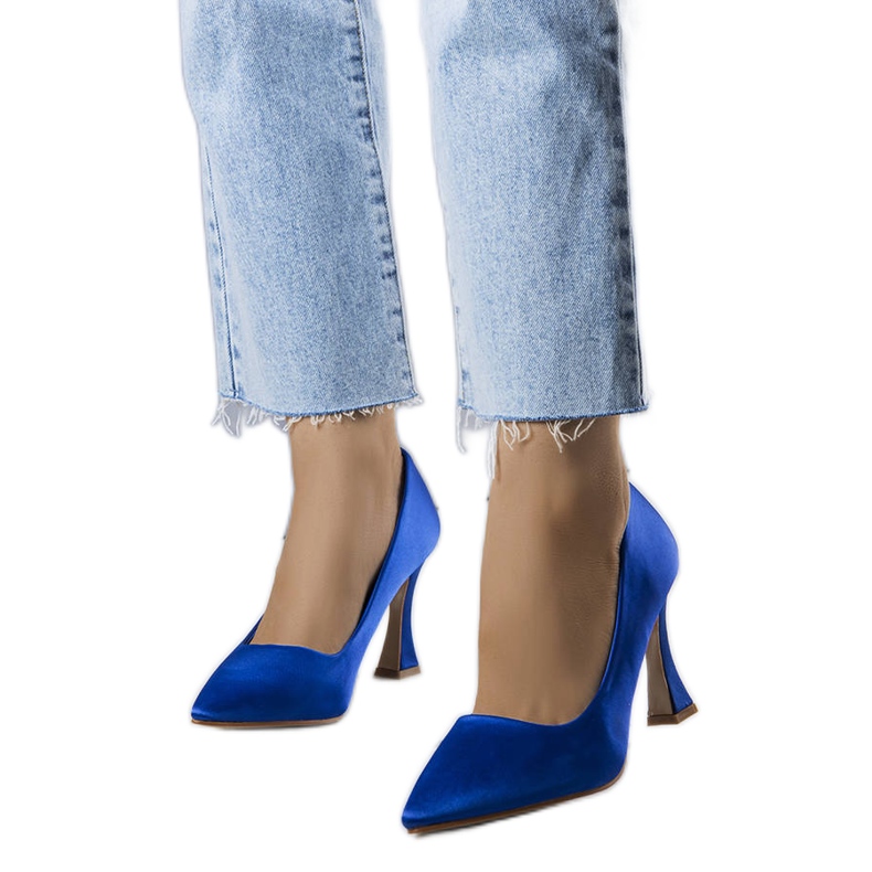 BM Décolleté con tacco a clessidra blu Otto