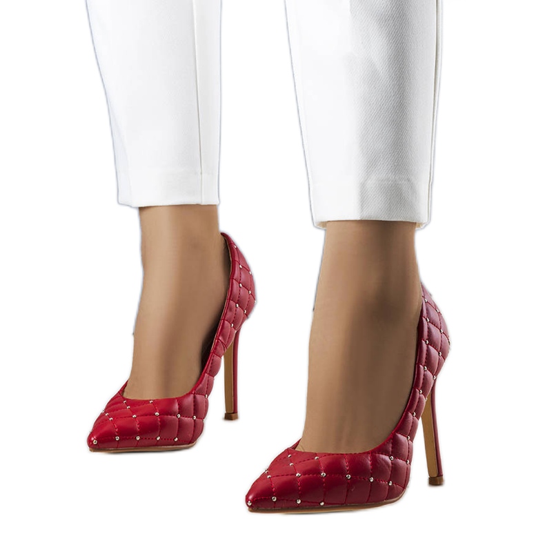 Tacchi trapuntati rosso Dayton