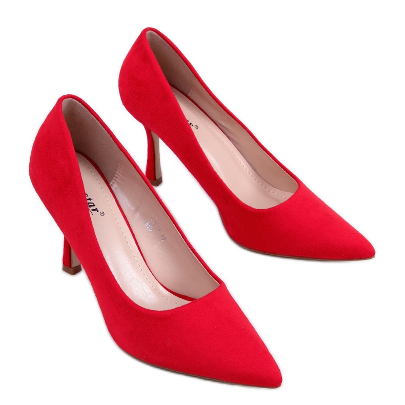 PA1 Stilettos da donna Giorgia Red in camoscio rosso