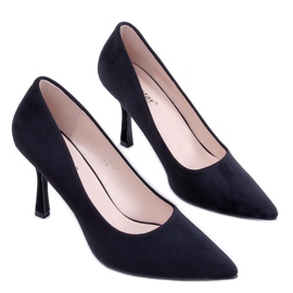 PA1 Stiletti da donna Giorgia Black in camoscio nero