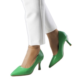 BM Décolleté verdi con tacco basso di Jayda verde