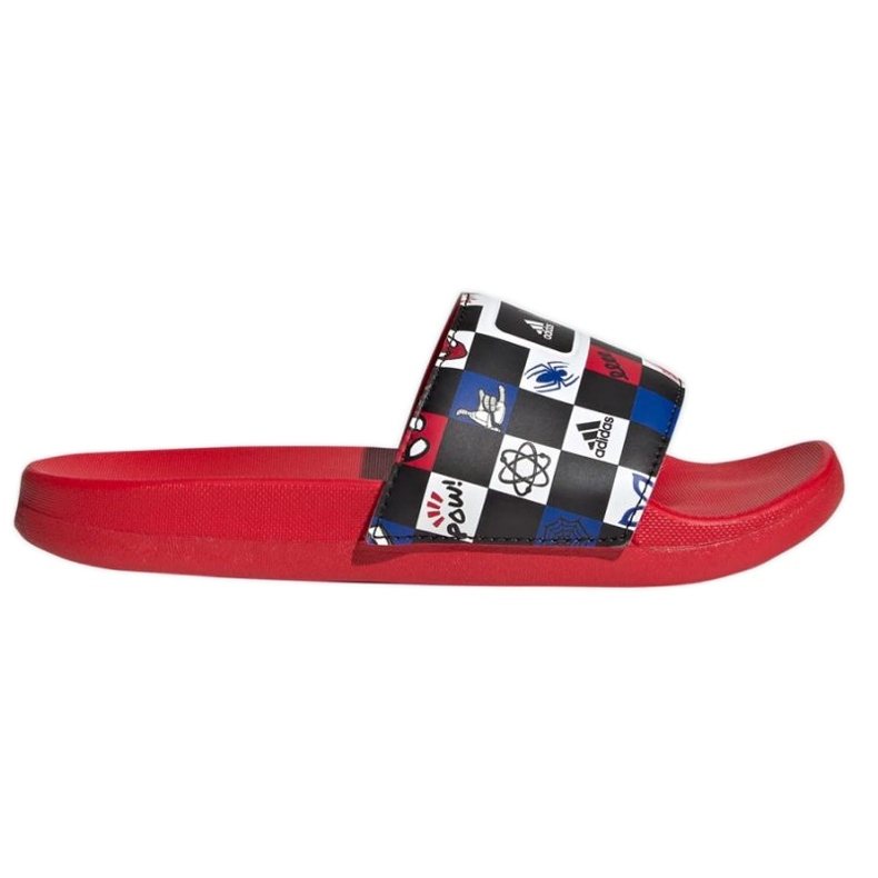 Infradito Adidas Adilette Comfort Spiderman K HP7758 rosso