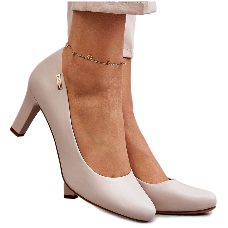 Décolleté Donna Sergio Leone Beige Chiaro Orsola