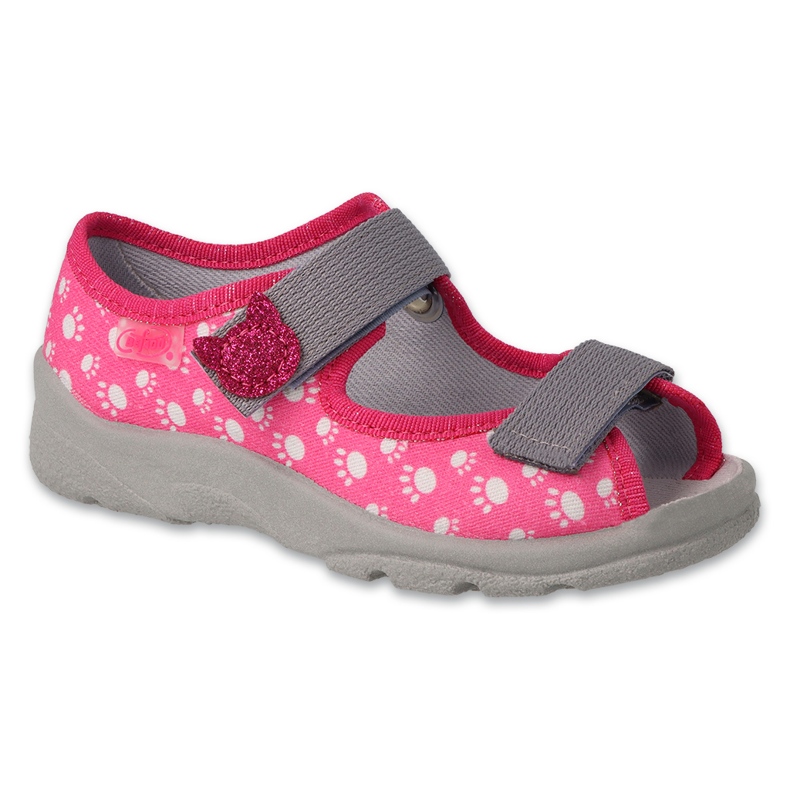 Scarpe per bambini Befado 969Y166 rosa grigio