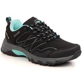 Scarpe da trekking impermeabili da donna American Club black mint nero verde