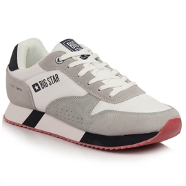 Scarpe sportive da uomo Big Star LL174160 bianche beige bianca