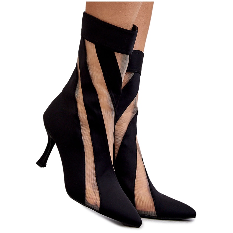 PS2 Stivali con tacco alto da donna alla moda neri Deyna nero