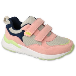 Scarpe per bambini Befado 516Y237 rosa grigio