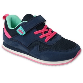 Scarpe per bambini Befado 516Y215 blu navy rosa