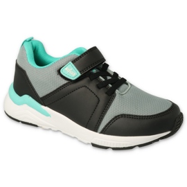 Scarpe per bambini Befado 516Y168 nero grigio verde
