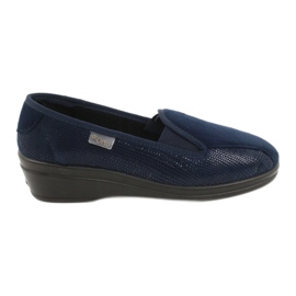 Ciabatte da donna in pu Befado 034D001 blu navy