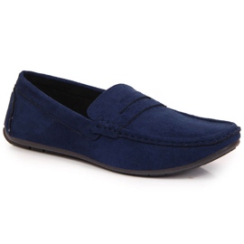 News NOVITA' mocassini slip-on da uomo blu navy