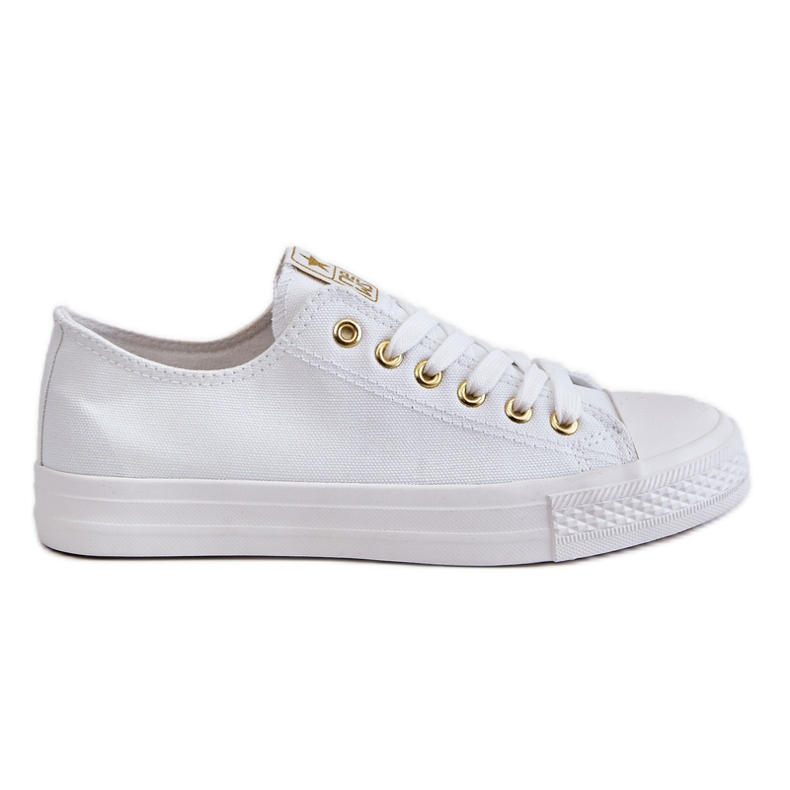 News Sneakers Classiche da Donna Bianche e Oro Ecoma bianca