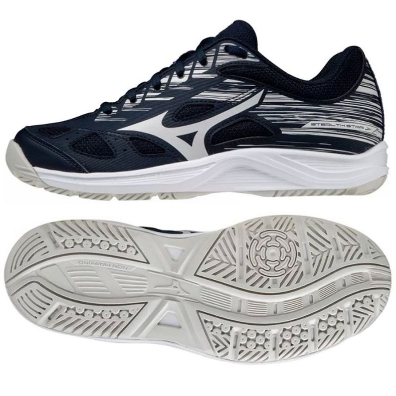 Scarpe da pallamano Mizuno Stealth Star Jr X1GC210702 blu