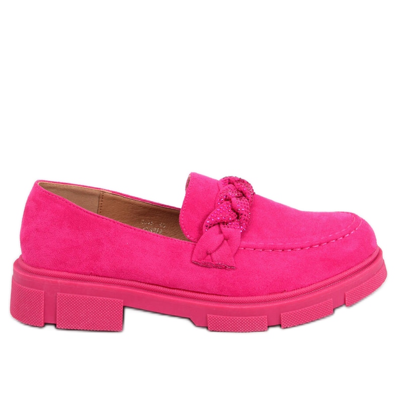BM Mocassini con plateau in pelle scamosciata di Deyn Fuchsia rosa