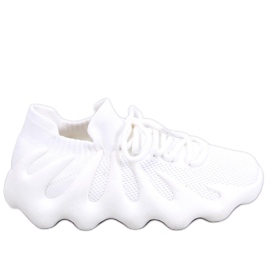 BM Scarpe da ginnastica a calzino Eaton White bianca