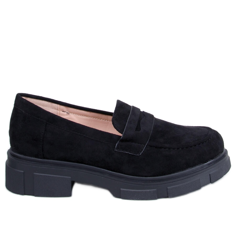 Mocassini con plateau in camoscio di Jayne Black nero