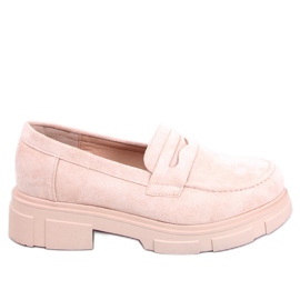 BM Mocassini con plateau in pelle scamosciata di Jayne Beige