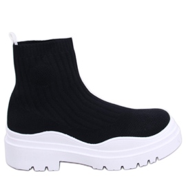 BM Stivali con tomaia flessibile Garrese NERO/BIANCO