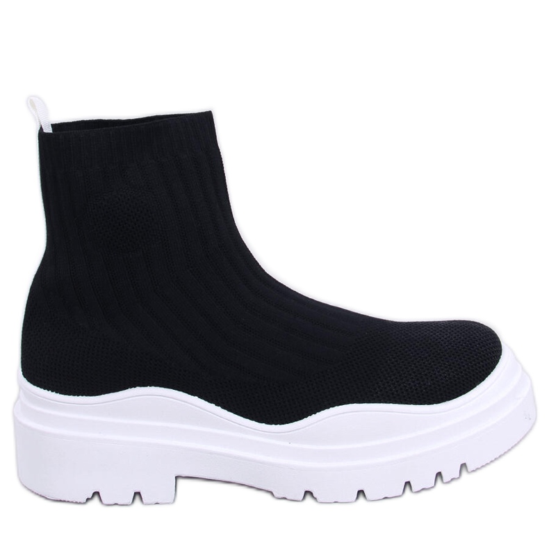 BM Stivali con tomaia flessibile Garrese NERO/BIANCO