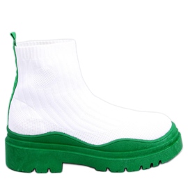 Stivaletti elastici Garrese BIANCO/VERDE bianca