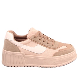 BM Sneaker con plateau Kirby Khaki beige cachi